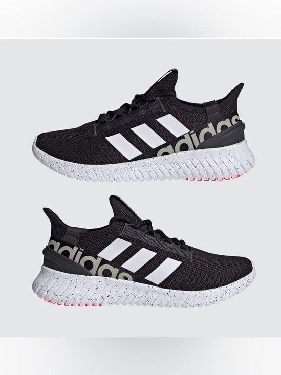 adidas Other - adidas Black Athletic Sneakers with Gold Branding and White Speckled Sole